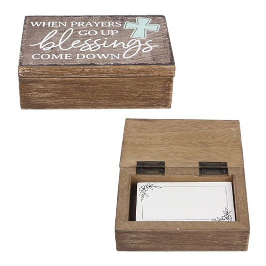 "When Prayers Go Up, Blessings Come Down" Prayer Box