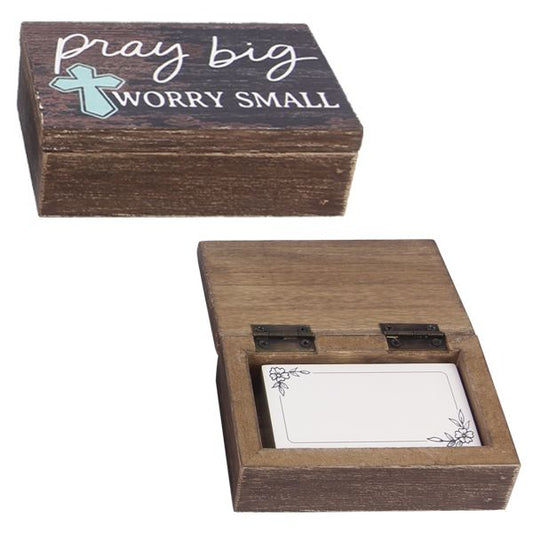 "Pray Big, Worry Small" Prayer Box